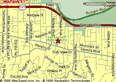 Los Encinos Map